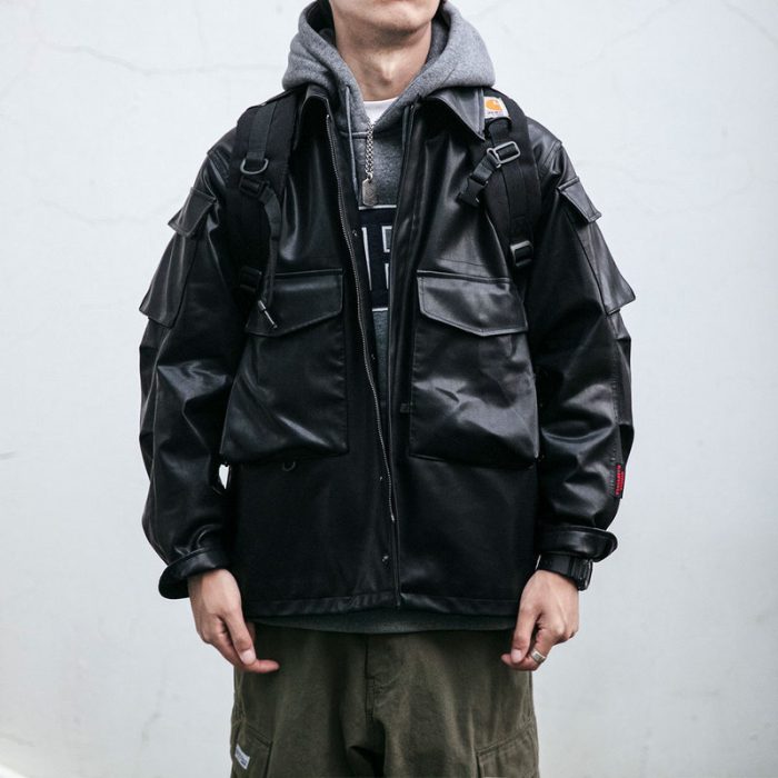 Men's Vintage Loose Leather Jacket