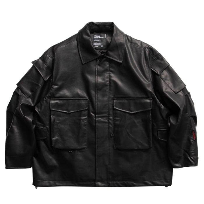 Men's Vintage Loose Leather Jacket - Image 5