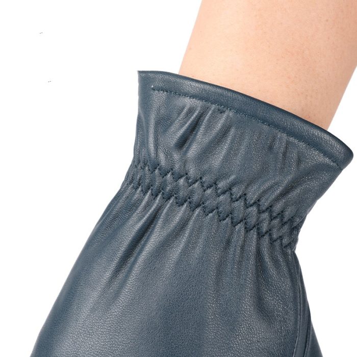 Men's windproof and warm leather pilot gloves - Image 4