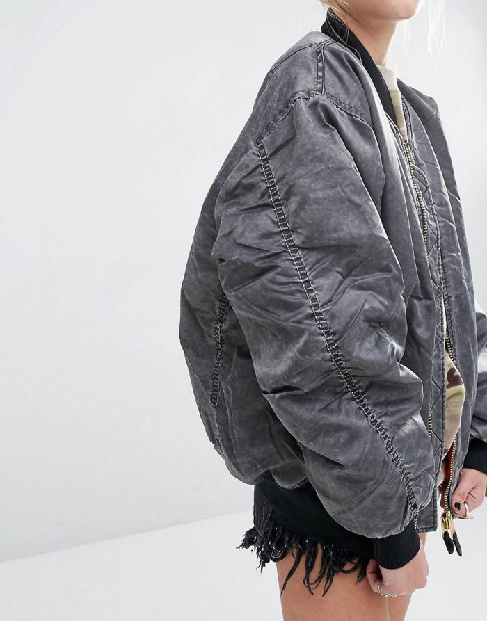 Tide brand washed old bomber jacket - Image 3