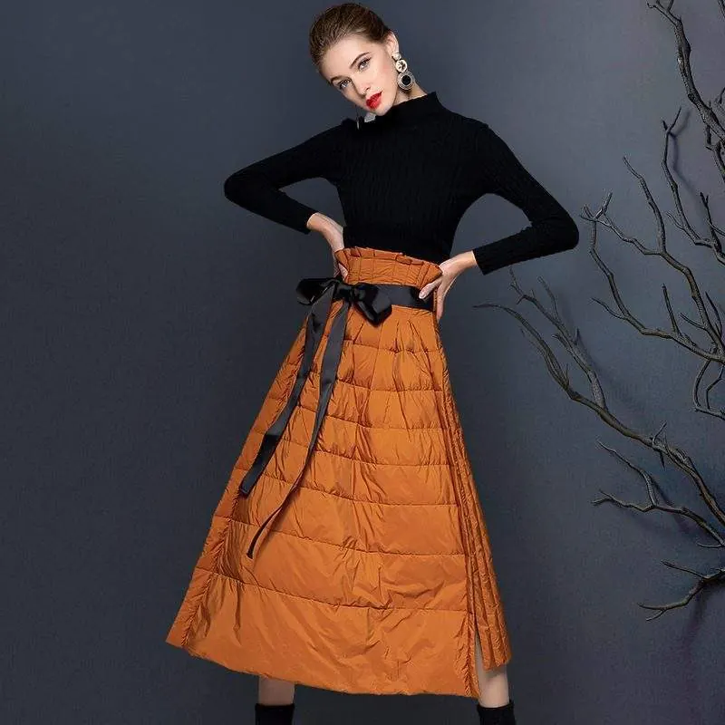 Mid-Length A-Line Skirt Cover Hip Down Skirt - custom OEM apparel by TRANSION