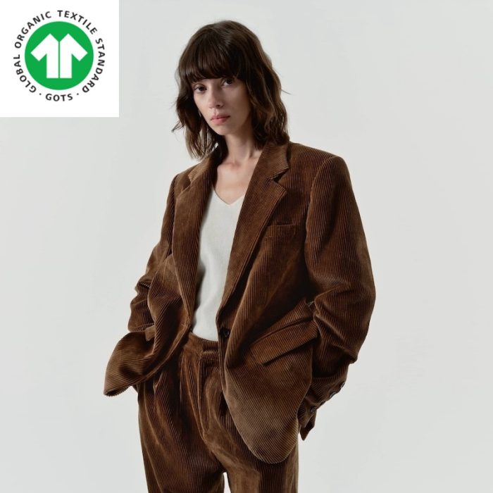 GOTS organic cotton certified corduroy suit - Image 4
