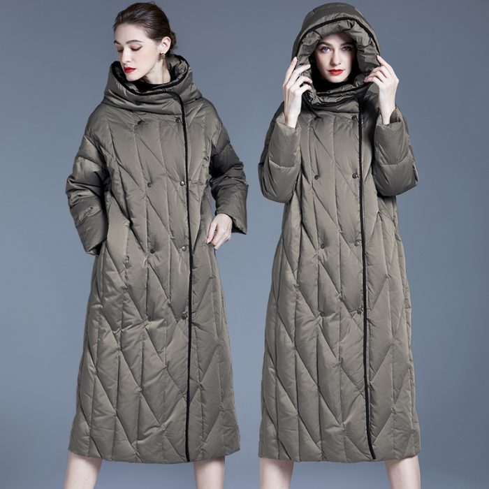 Women’s long warm  down jacket - Image 5