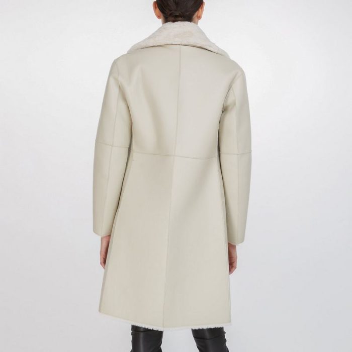 Soft and Warm Vegan Mink Fur Reversible Coat - Image 2