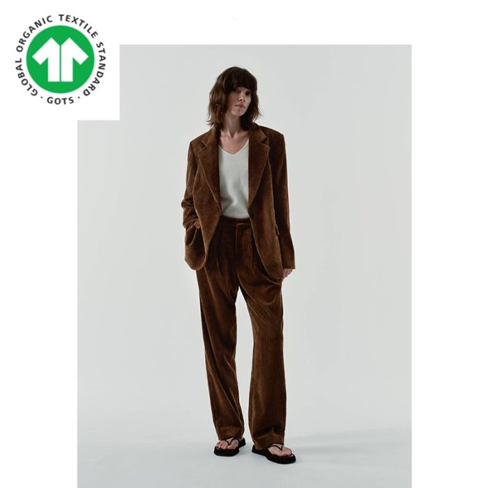 GOTS organic cotton certified corduroy suit - Image 2