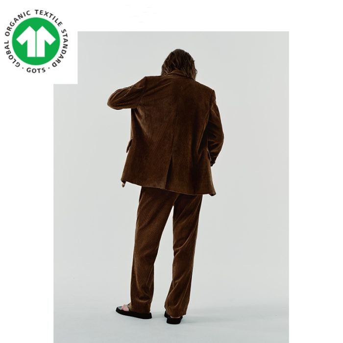 GOTS organic cotton certified corduroy suit - Image 3