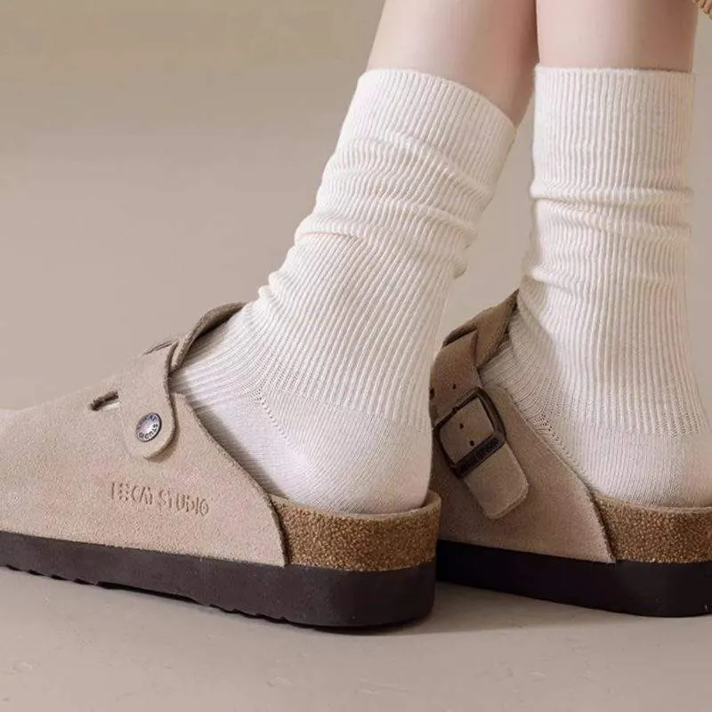 Winter Warm Cotton Crew Socks – Soft Breathable Mid-Calf Socks - product detail image 3 by TRANSION