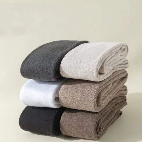 Women Over the Knee Socks – Thick Fleece Lined Solid Color Socks - product detail image 3 by TRANSION