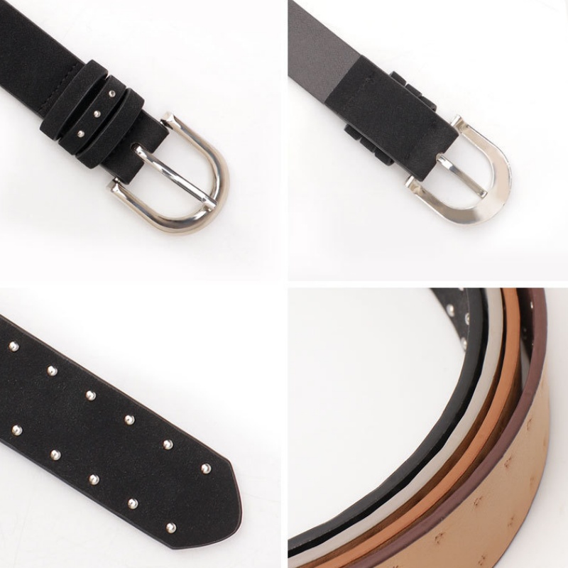 Suede Belt – Simple Pin Buckle Casual Belt - Image 3
