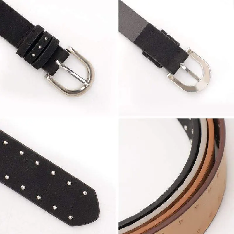 Suede Belt – Simple Pin Buckle Casual Belt - product detail image 2 by TRANSION