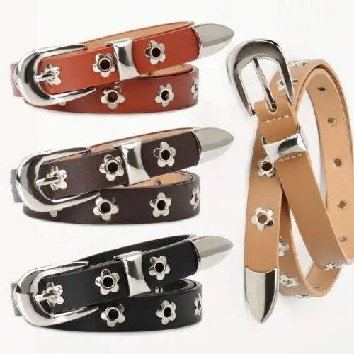 Vintage Grommet Women’s Belt – Stylish Fashion Belt - custom OEM apparel by TRANSION