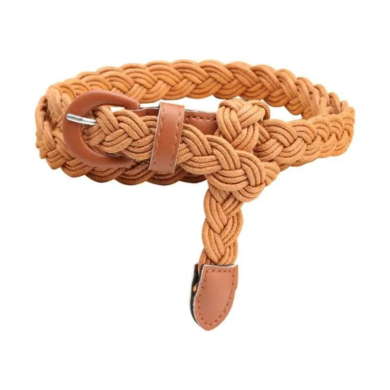 Vintage Wax Cord Woven Women’s Belt – Fashion Casual Belt - product detail image 1 by TRANSION