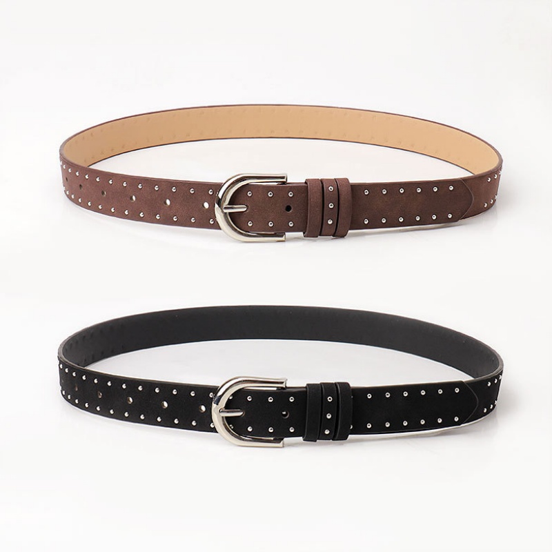 Suede Belt – Simple Pin Buckle Casual Belt - Image 2