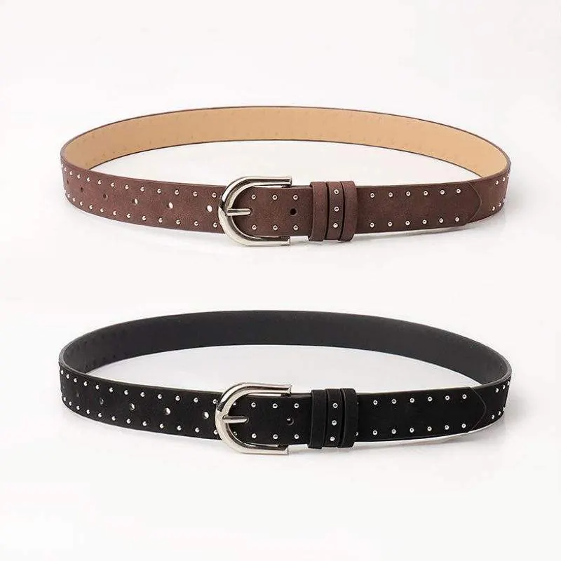 Suede Belt – Simple Pin Buckle Casual Belt - product detail image 1 by TRANSION