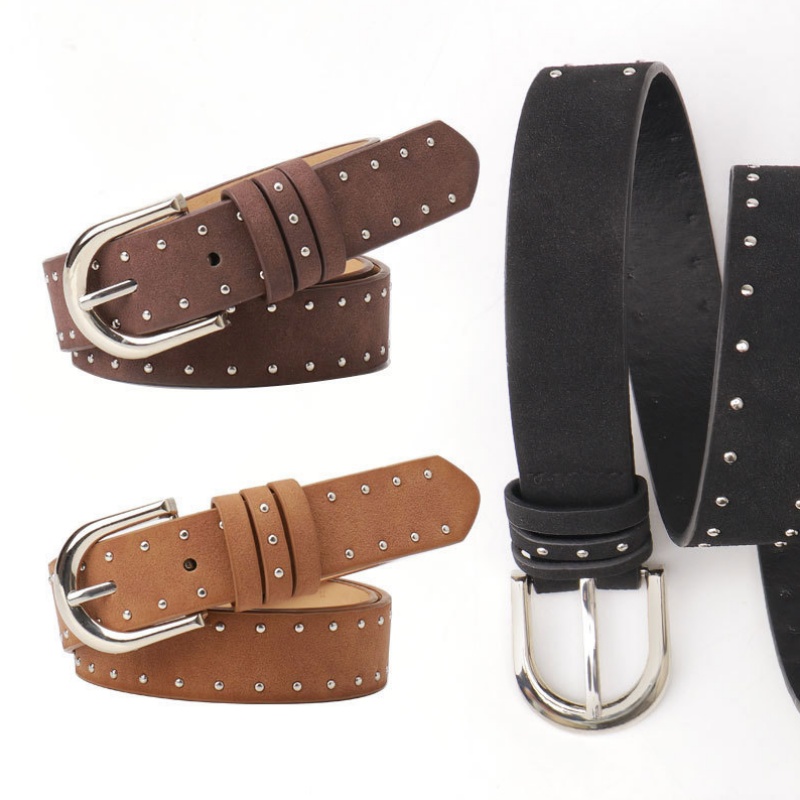 Suede Belt – Simple Pin Buckle Casual Belt