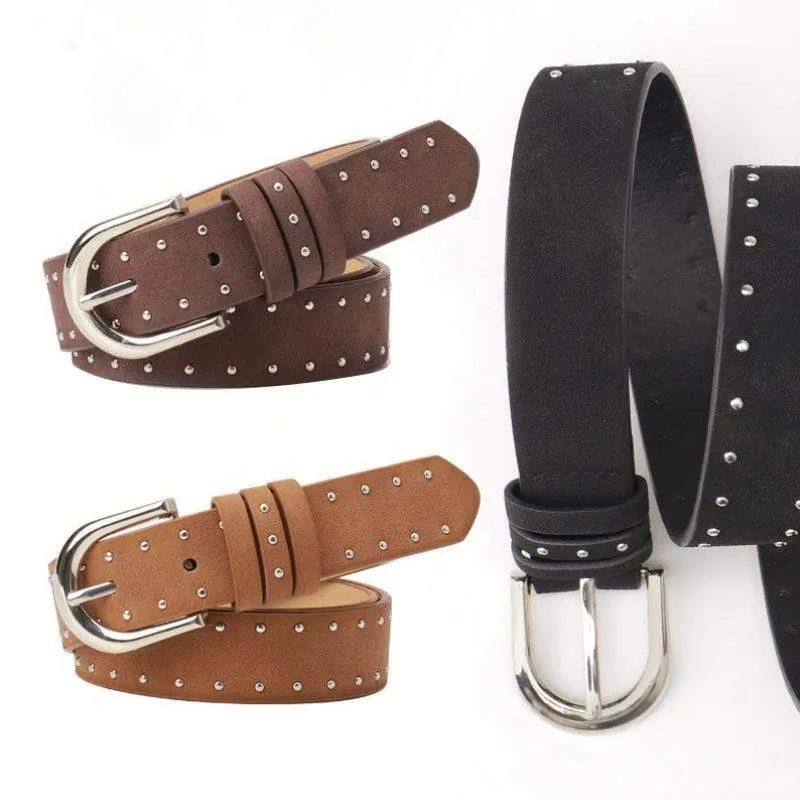 Suede Belt – Simple Pin Buckle Casual Belt - custom OEM apparel by TRANSION
