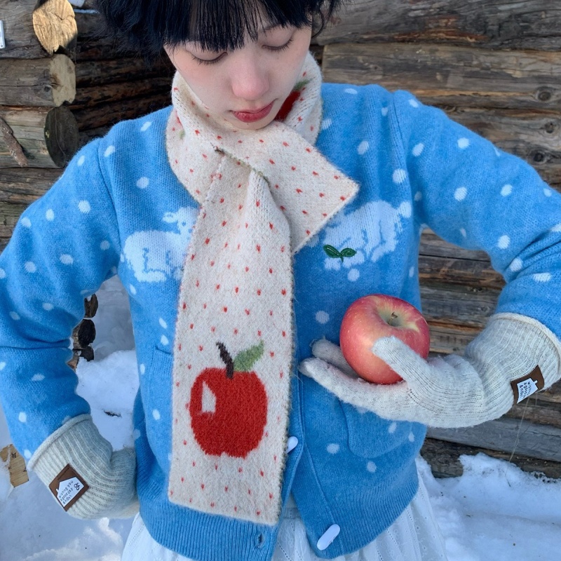 Cross Knit Neck Warmer – Winter Knit Scarf for Women, Cozy & Versatile - Image 3