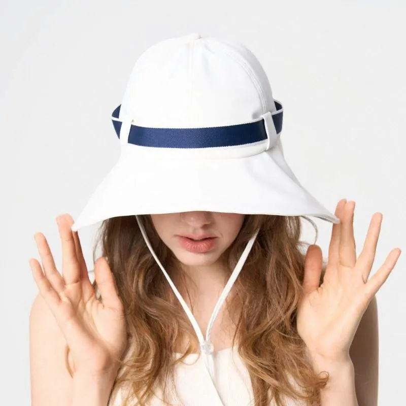 Portable Wide-Brim Sun Hat – Breathable Foldable UV Protection Hat - product detail image 3 by TRANSION
