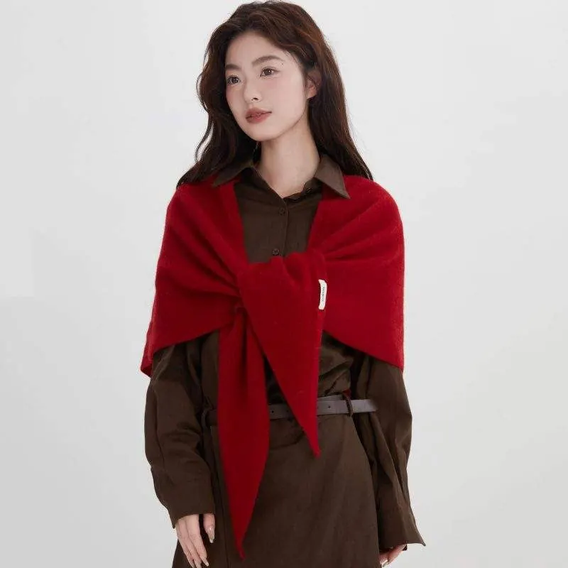 100% Wool Oversized Shawl for Women | Warm Winter Wrap & Scarf - custom OEM apparel by TRANSION