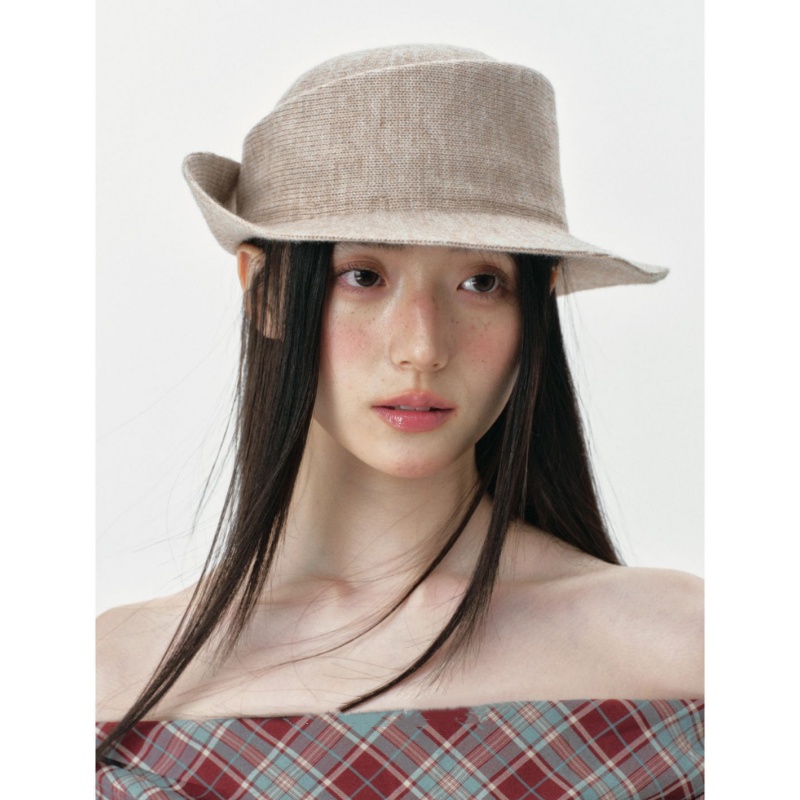 Retro Knit Brim-Up Dress Hat for Autumn & Winter - Image 2