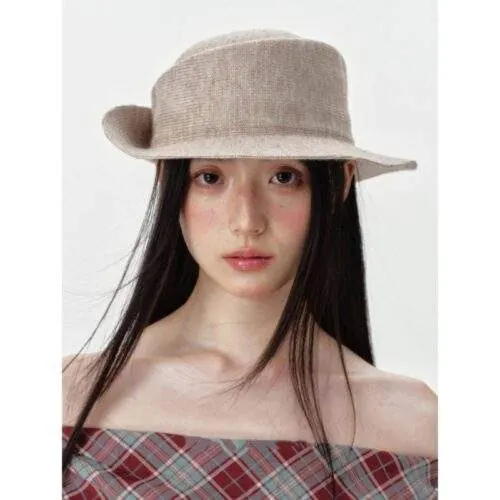 Retro Knit Brim-Up Dress Hat for Autumn & Winter - custom OEM apparel by TRANSION