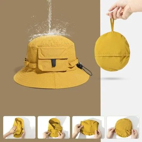Packable Outdoor Quick-Dry Bucket Hat – Summer Sun Protection UV-Shield Hat - custom OEM apparel by TRANSION