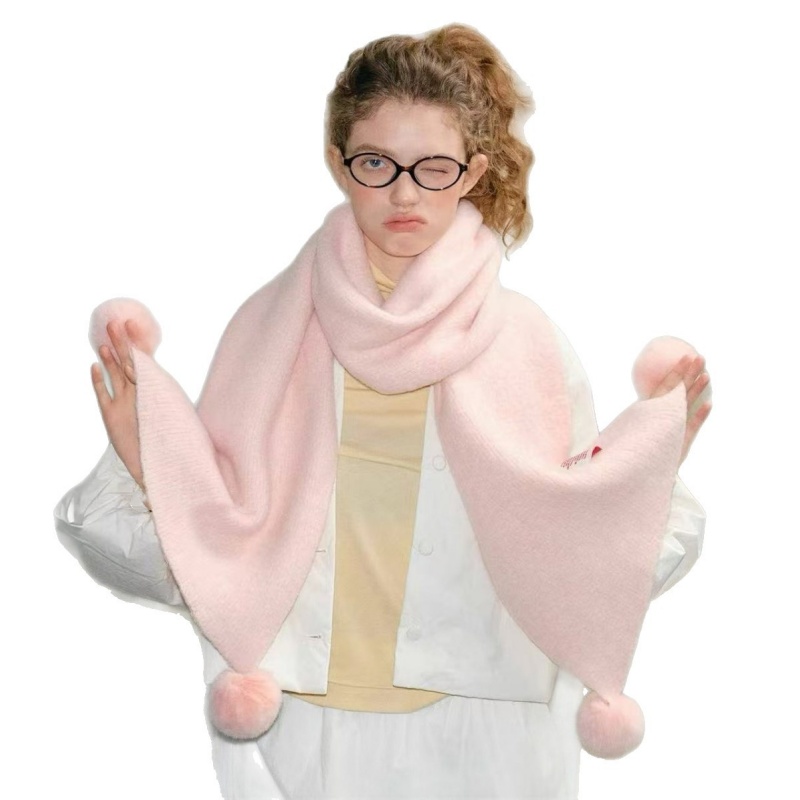 Faux Cashmere Thick Scarf – Warm and Versatile Winter Knit for Women - Image 3