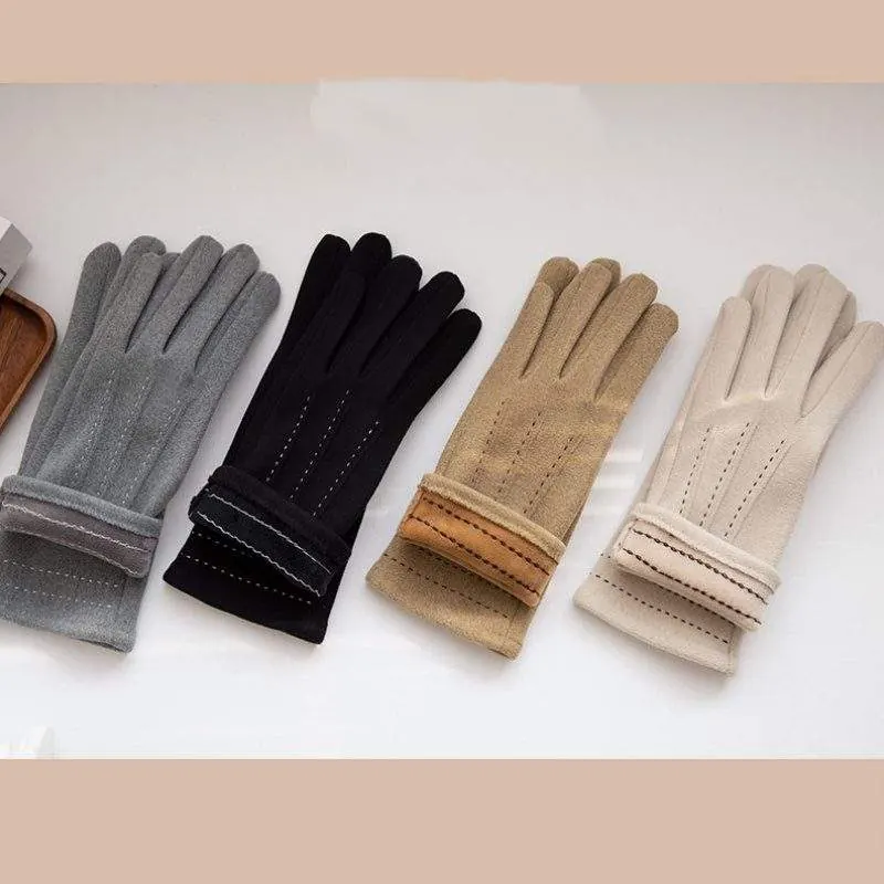Thick Fleece-Lined Thermal Gloves with Touchscreen – Women’s Warm Winter Gloves - product detail image 6 by TRANSION