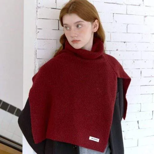 Pullover Turtleneck Shoulder Neck Warmer | Cozy Winter Thermal Collar - product detail image 1 by TRANSION