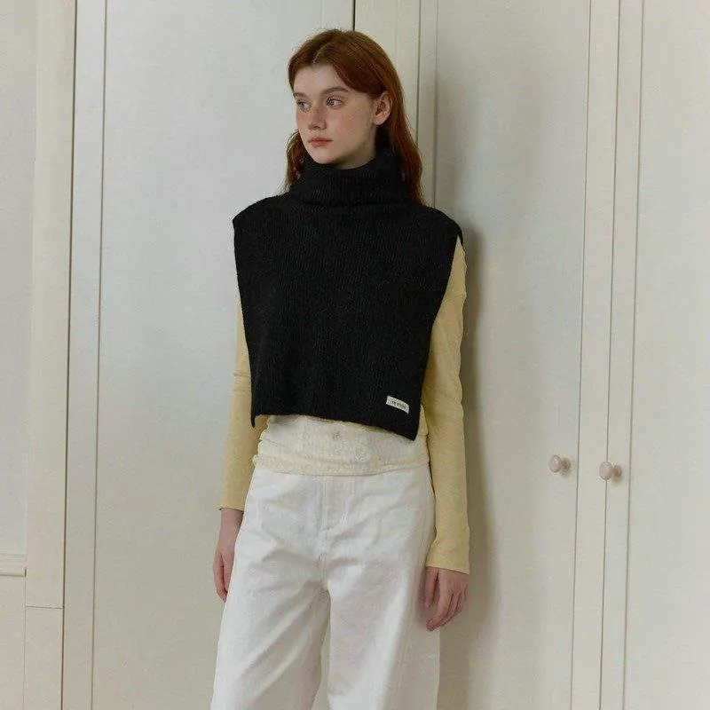 Pullover Turtleneck Shoulder Neck Warmer | Cozy Winter Thermal Collar - product detail image 2 by TRANSION