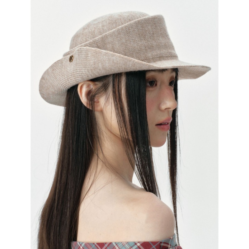 Retro Knit Brim-Up Dress Hat for Autumn & Winter - Image 3
