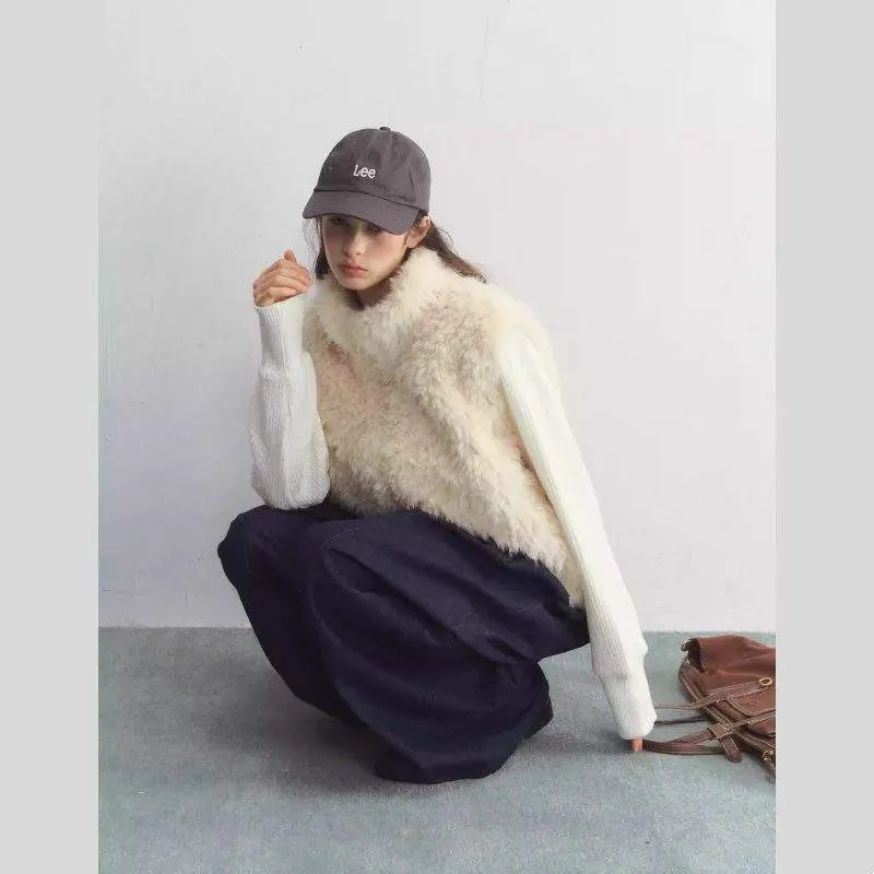 Women’s 90% White Duck Down Lined Jacket with Knit Sleeves and Stand Collar - product detail image 2 by TRANSION
