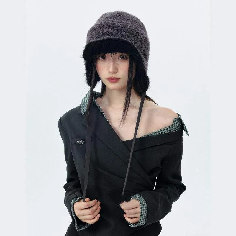 Plush Earflap Thick Winter Hat for Women | Warm & Practical Furry Hat - custom OEM apparel by TRANSION
