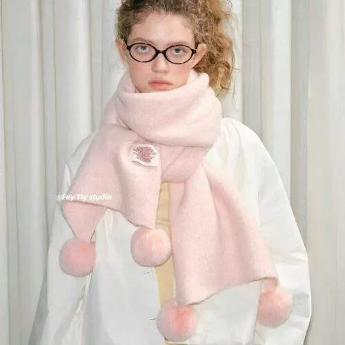 Faux Cashmere Thick Scarf – Warm and Versatile Winter Knit for Women - custom OEM apparel by TRANSION