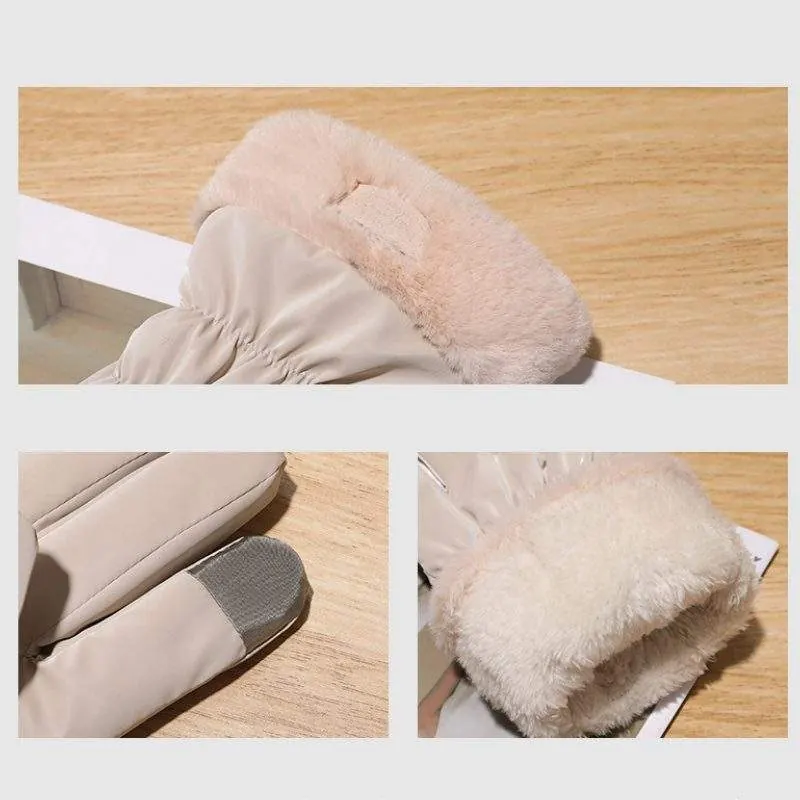 Winter Thermal Fashion Gloves | Waterproof Windproof Fleece-Lined Thick Gloves - product detail image 1 by TRANSION
