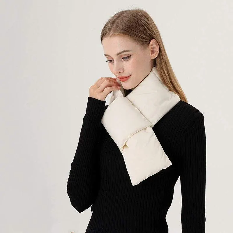 Women's Winter Down Scarf – Lightweight Warm Windproof Neck Warmer - product detail image 1 by TRANSION