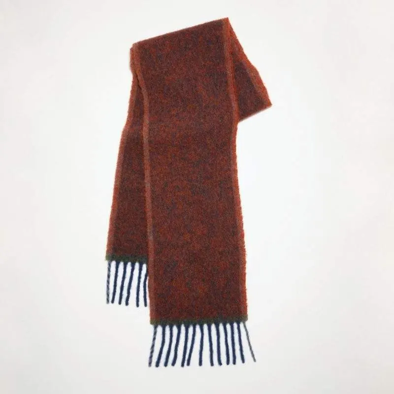 Solid Color Mohair Scarf – Thick Winter Warm Scarf for Women - product detail image 1 by TRANSION