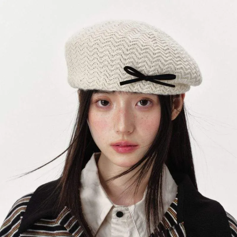 Autumn Winter Knit Beret for Women – Stylish & Versatile Warm Hat - custom OEM apparel by TRANSION