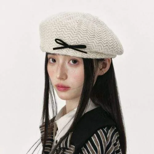 Autumn Winter Knit Beret for Women – Stylish & Versatile Warm Hat - product detail image 3 by TRANSION
