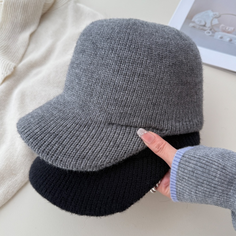 Autumn/Winter Warm Knitted Baseball Cap - Image 3