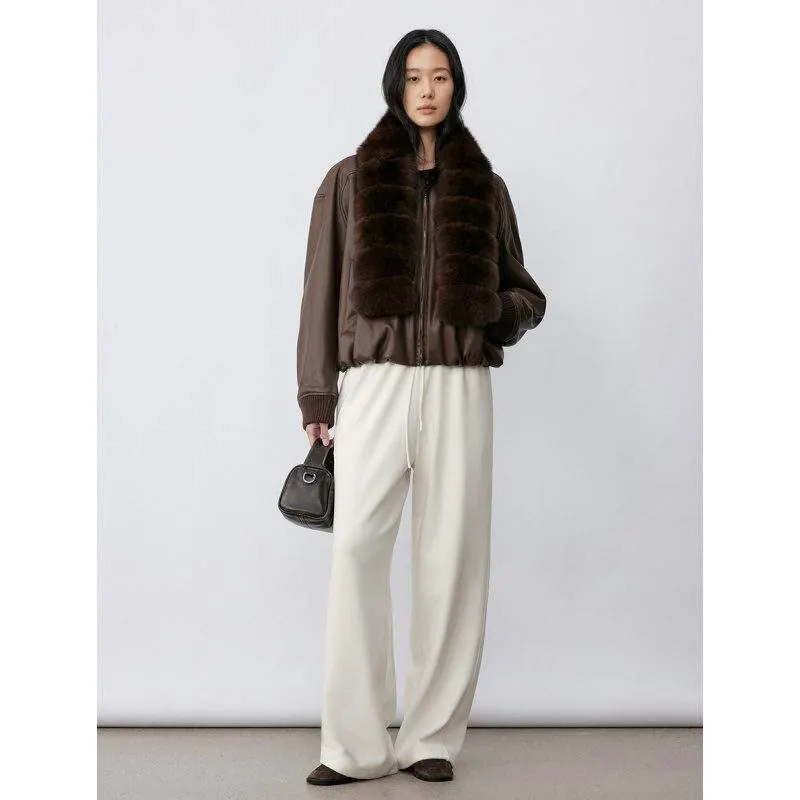 Women’s Faux Fur Winter Neck Warmer – Windproof Thick Plush Scarf - product detail image 3 by TRANSION