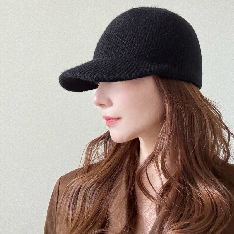 Autumn/Winter Warm Knitted Baseball Cap - Image 2