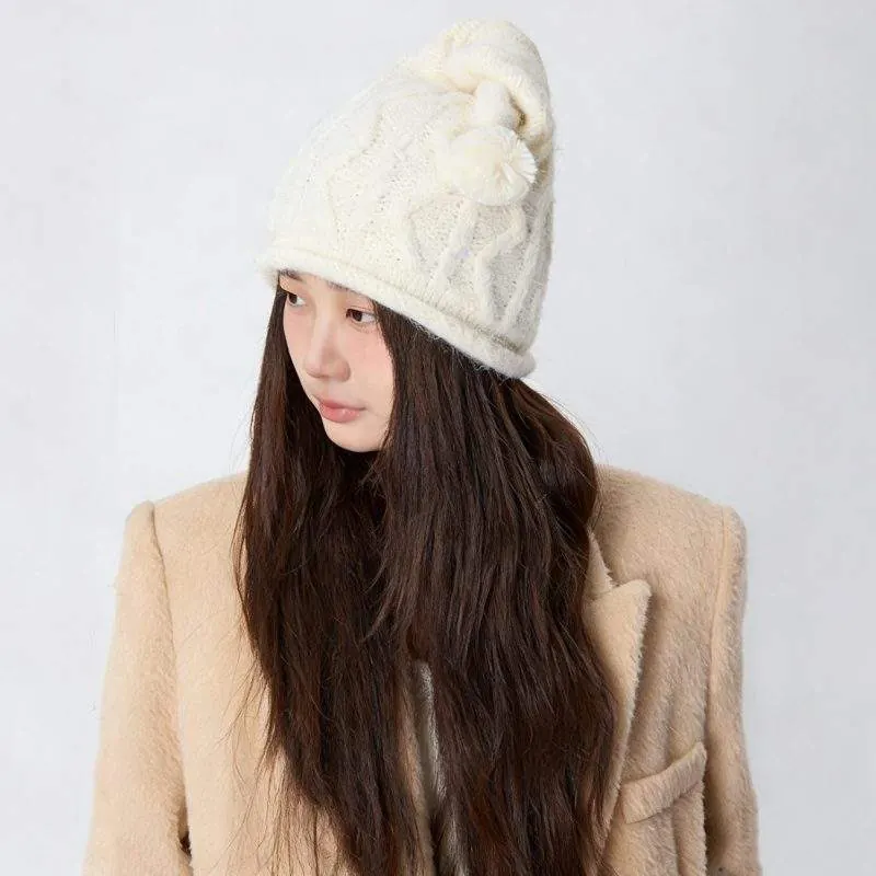 Women’s Knit Beanie Hat Warm Casual & Versatile for Fall Winter - product detail image 3 by TRANSION