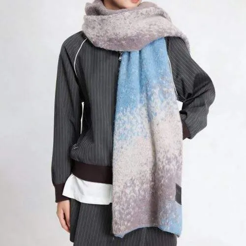 Autumn Winter Gradient Scarf Soft Warm Fashion Scarf - product detail image 3 by TRANSION