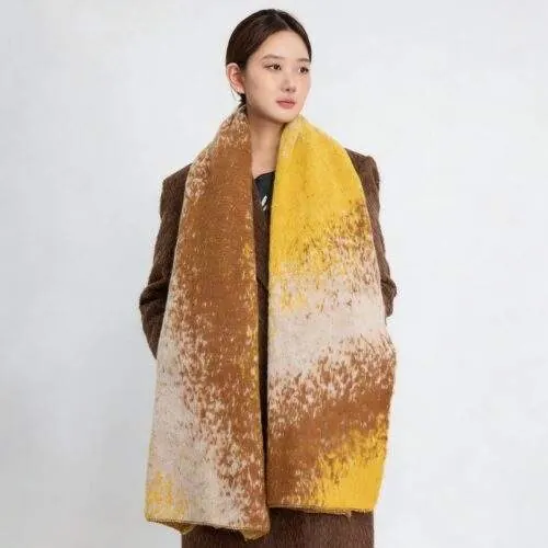Autumn Winter Gradient Scarf Soft Warm Fashion Scarf - custom OEM apparel by TRANSION