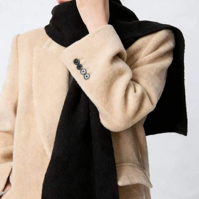 Women’s Cashmere Scarf Soft Comfortable Minimalist Warm Scarf - product detail image 3 by TRANSION