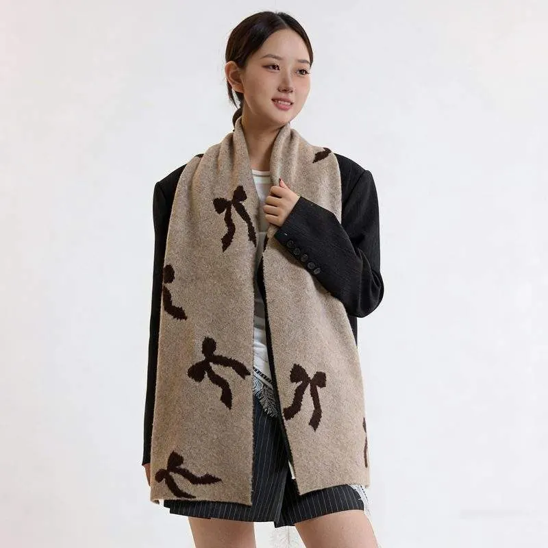 Women’s Thick Wool Knit Scarf – Soft & Warm Winter Neck Warmer - product detail image 1 by TRANSION