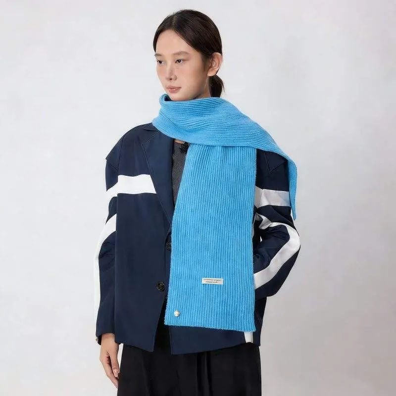 Women’s Solid Color Knit Scarf – Simple & Warm Winter Scarf - custom OEM apparel by TRANSION