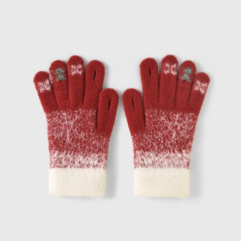 Warm Fingerless Touchscreen Knit Gloves - product detail image 3 by TRANSION
