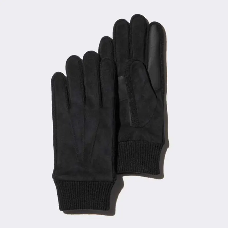 Faux Suede Lined Touchscreen Gloves – Winter Warm Windproof Gloves for Men & Women - product detail image 3 by TRANSION